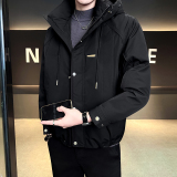 模特 标50绒冬季男士连帽白鸭绒羽绒服 812 P245 黑色,男装羽绒服,电商D227,电商基地 模特 标50绒冬季男士连帽白鸭绒羽绒服 812 P245 黑色,男装羽绒服,电商D227,电商基地