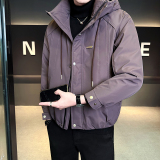 模特 标50绒冬季男士连帽白鸭绒羽绒服 812 P245 紫色,男装羽绒服,电商D227,电商基地 模特 标50绒冬季男士连帽白鸭绒羽绒服 812 P245 紫色,男装羽绒服,电商D227,电商基地