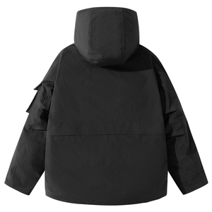 平铺 2025冬季男士连帽新标90白鸭绒羽绒服  8060 P320  绿色图片