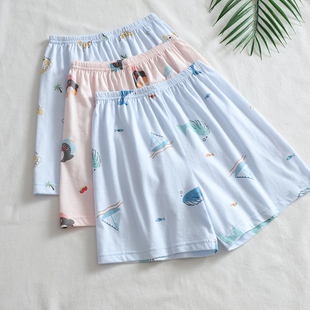 肥大童家居女童男童睡衣裤 儿童睡裤 小孩夏季 居家薄款 纯棉宽松短裤