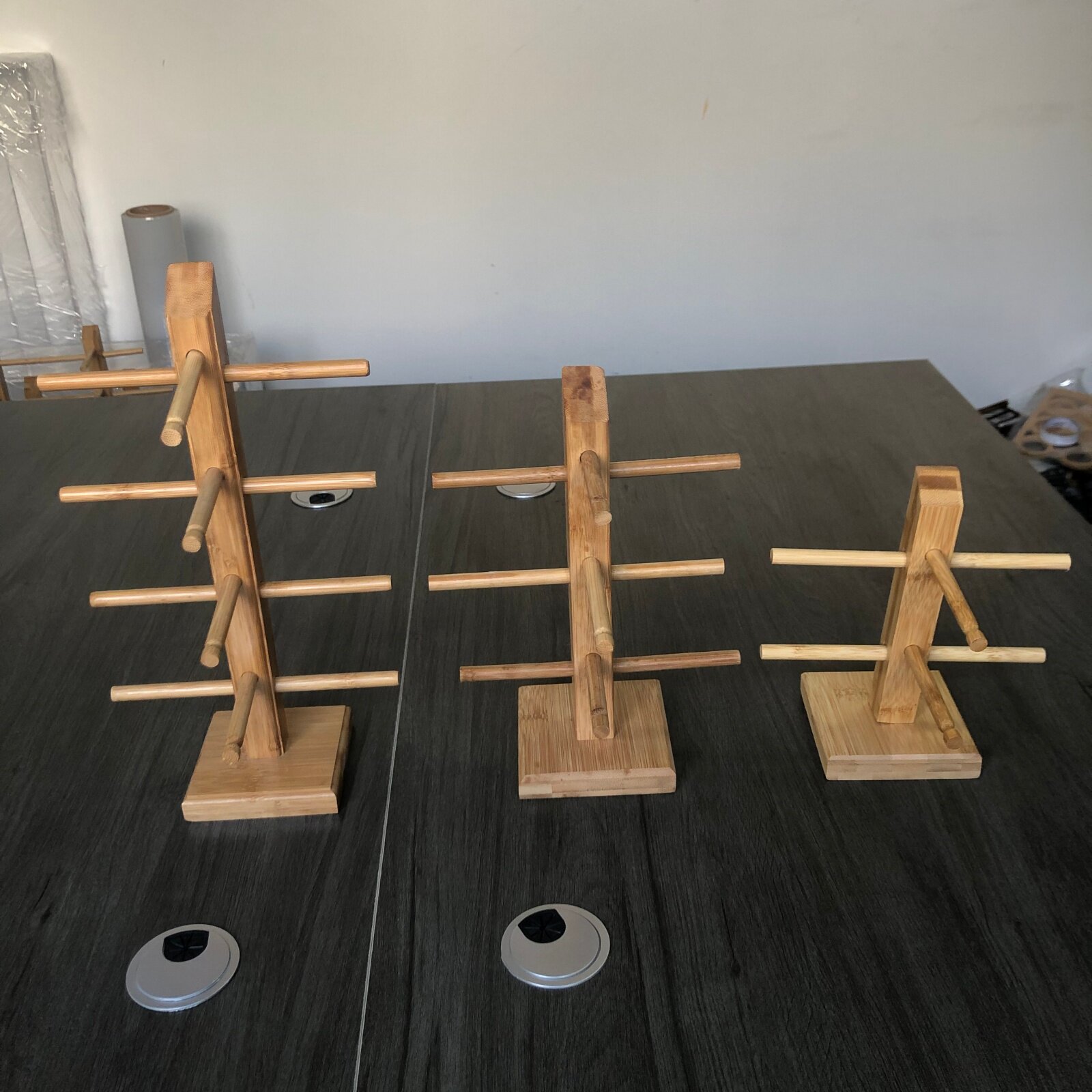 眼镜店陈列展示架热卖竹木新款高档简约展架多层桌面可拆装支架