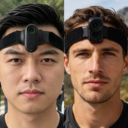 适用大疆NANO影石insta360 go 3s磁吸头带第一视角沉浸式拍摄配件