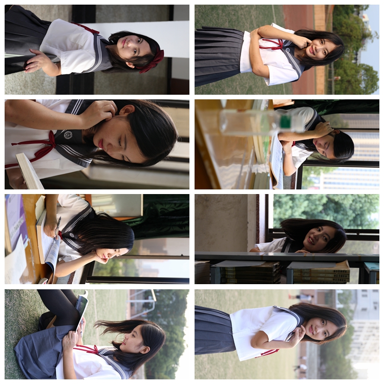 RAW原图校园校服制服人像写真佳能原片调色修图练习CR2图片PS素材