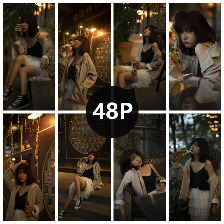 RAW原图少女情绪伤感人像写真原片套图调色修图CR2图片PS练习素材