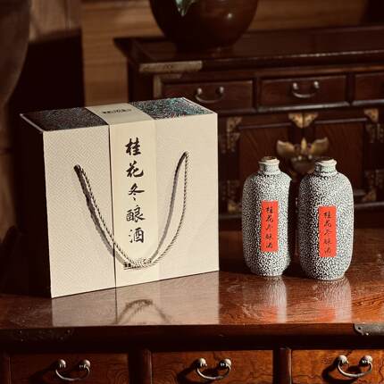苏州桂花冬酿酒非遗原浆高度米甜酒正宗醪糟桂花米酒低度酒微醺酒