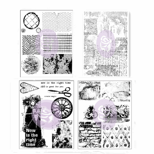 【新补货】Prima 打底背景橡胶手账印章 4款