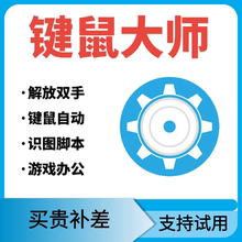 鼠标连点击器软件电脑键盘自动输入AI键鼠大师识图脚本编写ai教程