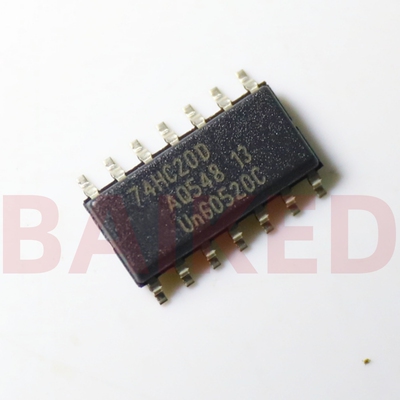 74HC20D SOIC-14 贴片 门和反相器 逻辑IC 与非门IC 2通道 1.27mm