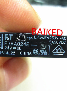 F&T F3AA024E 24VDC 5A250VAC 5A30VDC VDE CHINA FTR-F3AA024E