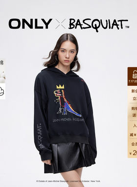 ONLY联名纯棉宽松连帽卫衣