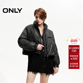 立领宽松棉服女 ONLY冬季 百搭休闲保暖短款 124422008