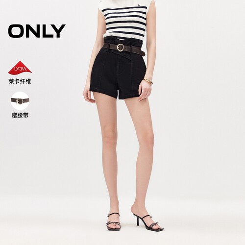 ONLY莱卡腰带舒适亲肤短裤牛仔裤