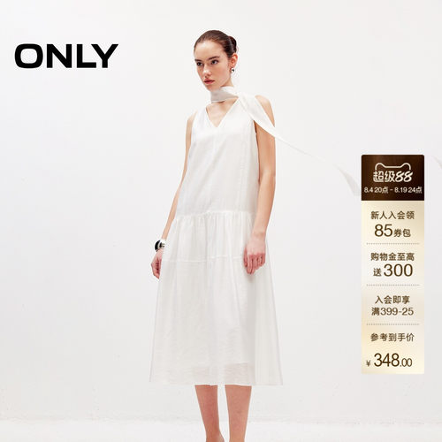 ONLYV领宽松中长裙连衣裙