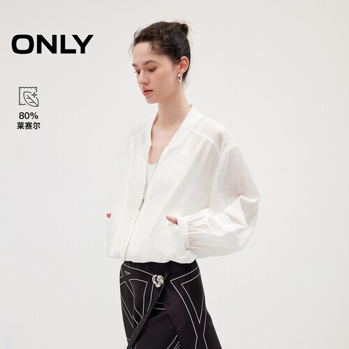ONLY休闲风落肩袖上衣薄款外套