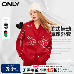 新品棒球外套ONLY美式