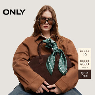 ONLY2026春季 高级感老钱风浪漫氛围印花柔软透气方巾配饰女 新款