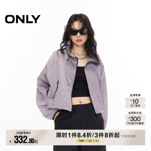 立領(lǐng)設(shè)計短款 ONLY2025秋季 新款 通勤風(fēng)時尚 顯瘦寬松風(fēng)衣外套女