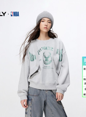 ONLY冬季上衣NBA联名款美式潮酷显瘦印花套装卫衣女|12449R001