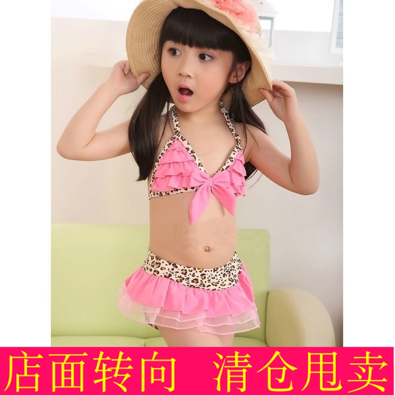 女童比基尼韩版新款儿童游泳衣