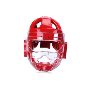 空手道头盔护头面罩跆拳道护头帽子成人儿童护脸拳击护头护具