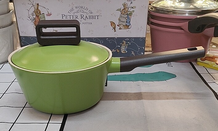 韩国原装进口正品品牌无油烟不粘锅奶锅单把手锅