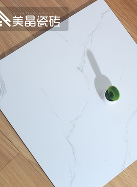 北欧简约爵士白瓷砖600x600白色地砖卫生间防滑厨房客厅现代磁砖