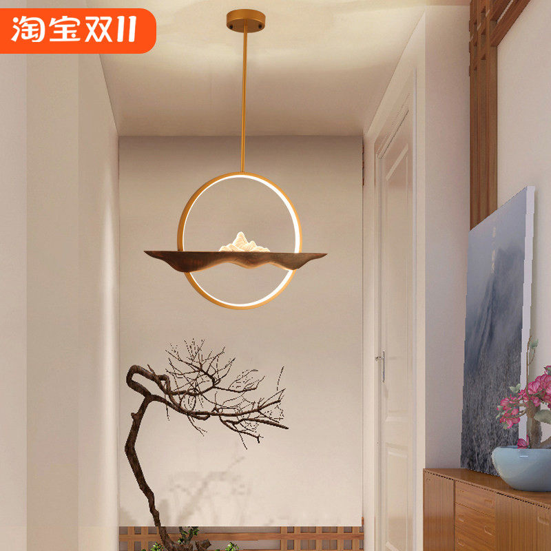 禅意现代新中式吊灯创意仿古艺术茶室餐厅书房灯古典玄关软装灯饰