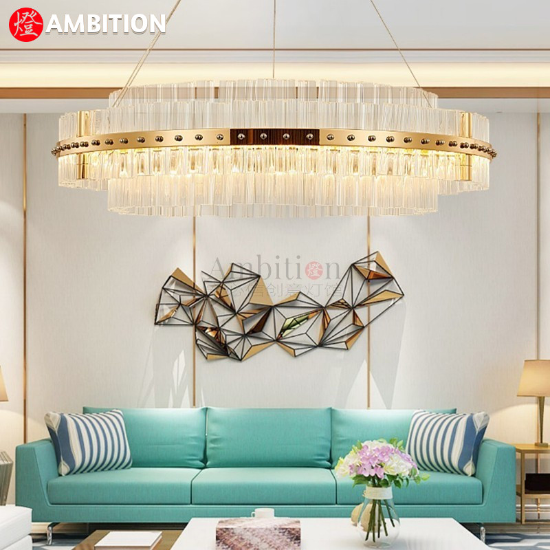 轻奢后现代风卧室软装水晶吊灯