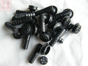 玻璃琉璃茶盘排水管/接头口/塑料直角90度角弯头接口管/茶具配件