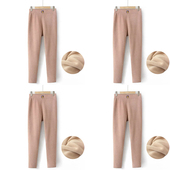 一体绒内穿中老年妈妈防寒棉裤 弹力秋裤 高腰保暖裤 加绒加厚冬季