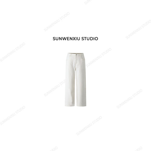 swx studio 哈伦白牛 万能搭配经典休闲四季款百搭牛仔裤1136A