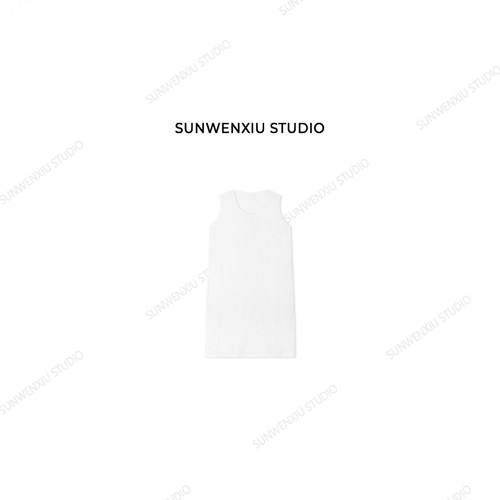 swx studio 无麻不夏系列 100%亚麻叠穿搭配极简百搭无袖背心448C