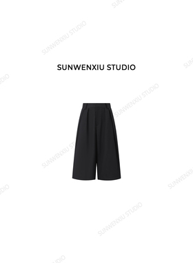 swx studio 私服七分裤 100%棉松松垮垮慵懒松弛高级感休闲裤291B