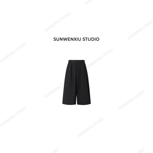 swx studio 私服七分裤 100%棉松松垮垮慵懒松弛高级感休闲裤291B