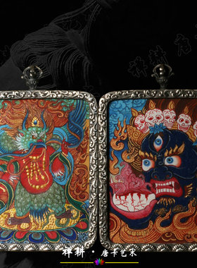 随身微唐吊坠男女银壳布本