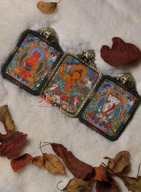 热贡随身纯手绘微唐矿料