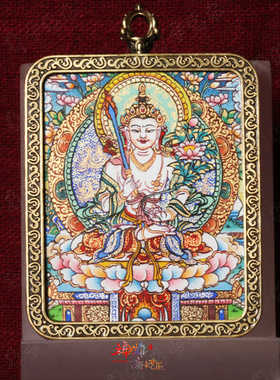 虚空藏大势至生肖手绘唐卡手绘