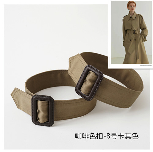 风衣袖带简约时尚布质