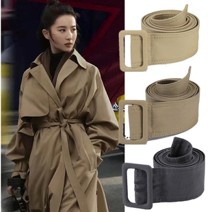 风衣腰带大衣外套绑带束带棉质系带打结装 百搭 饰简约连衣裙长款