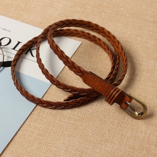 带 饰腰链简约休闲针扣裤 女士细腰带小皮带夏韩版 裙子女学生百搭装