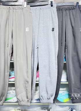 李宁卫裤2025冬季男子反伍BADFIVE加绒保暖宽松收口运动裤AKLV779