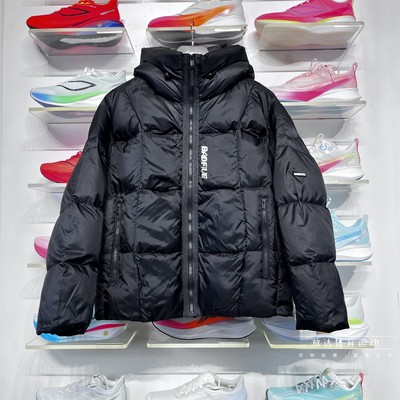 李宁短羽绒服男子反伍保暖外套