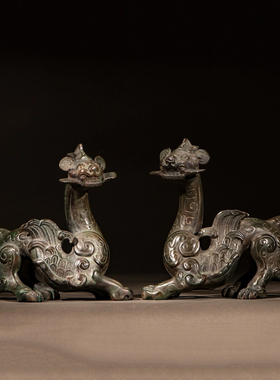 奥格瑞玛战国·青铜双翼兽貔貅品