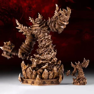 奥格瑞玛ogrm青铜L级精品暴雪魔兽世界炎魔之王拉格纳罗斯摆件