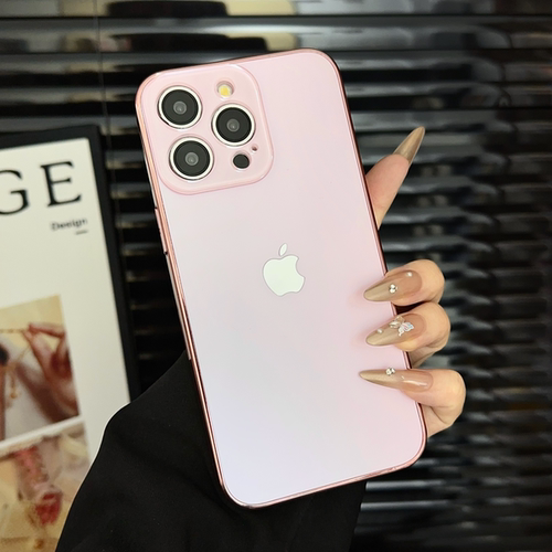 电镀精孔适用苹果iPhone14四角防摔iPhone16ProMax手机壳15pius/14全包保护套
