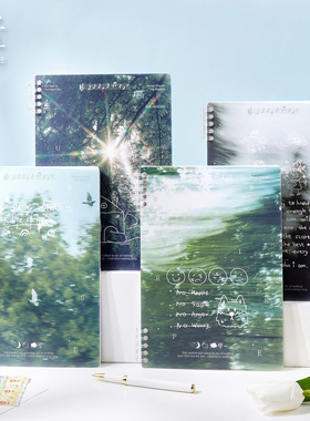 拾光高颜值B5五孔活页本多种风景封面增添治愈氛围学生课堂笔记本