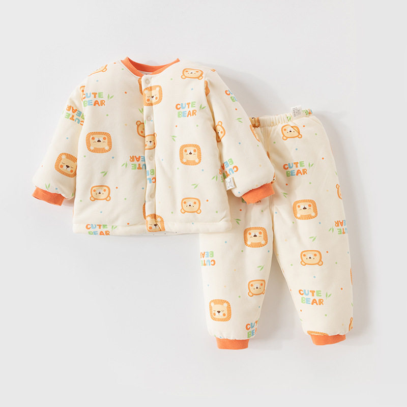 对门开套装加厚春秋冬棉袄棉服厚