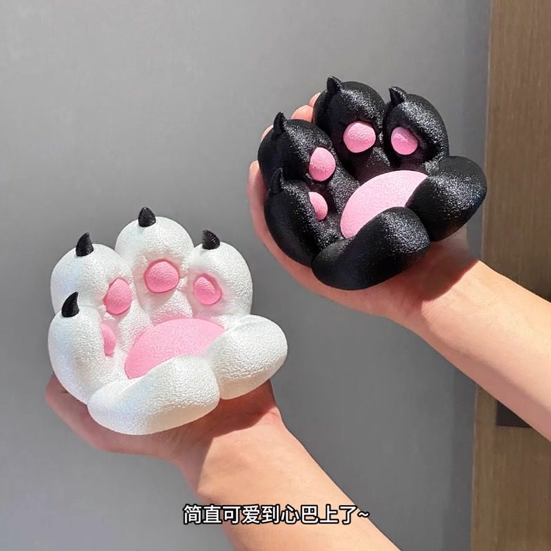 创意猫爪手机支架桌面平板2025新款高颜值亚克力伸缩折叠支撑架