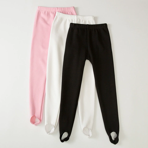 Детские белые флисовые цветные штаны, удерживающие тепло современные леггинсы