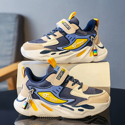 ABC防水皮面男童帅气运动鞋